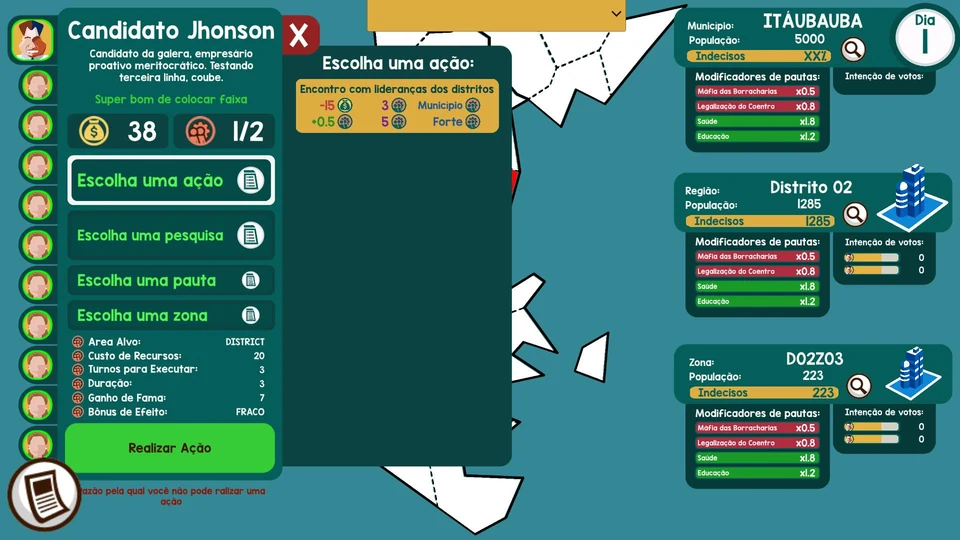 Actions menu draft