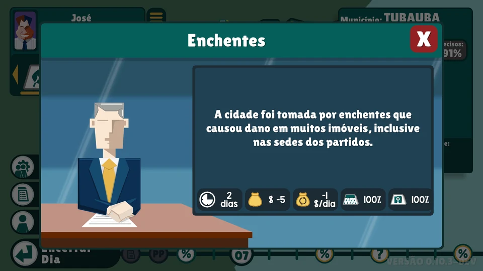 Random event popup